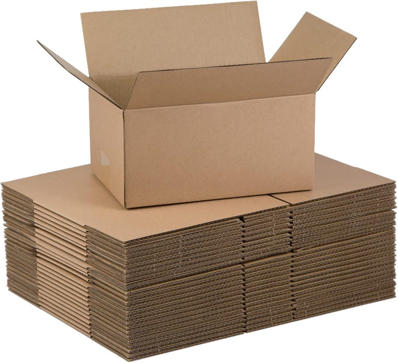 SUNLPH Shipping Boxes 10x7x5 Inches Small Corrugated Cardboard Boxes, 25 Pack - Image 1